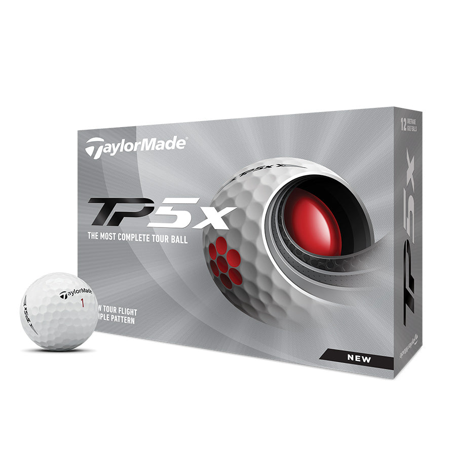 Taylormade TP5x White Golf Balls 1 Dozen