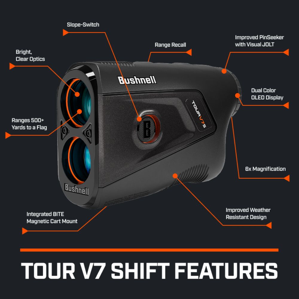 Bushnell Tour V7 Shift Golf Rangefinder Patriot Pack