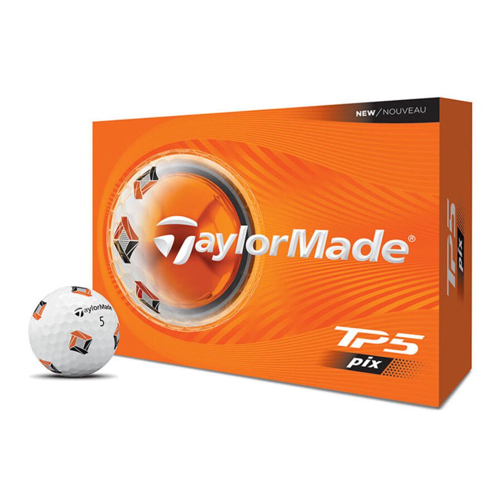 TaylorMade 2026 TP5 pix White Golf Balls