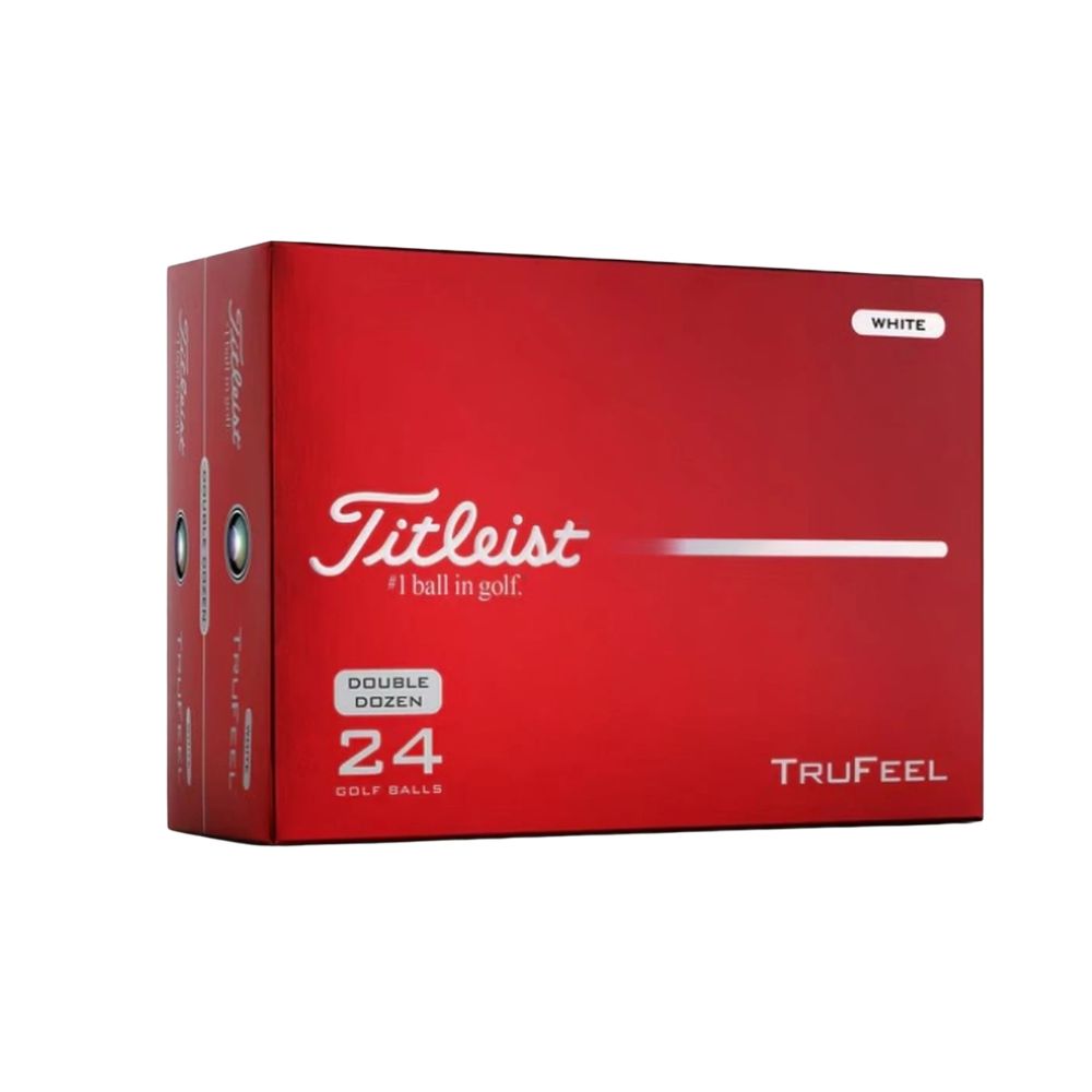 Titleist 2026 TruFeel White Golf Balls - Double Dozen Pack