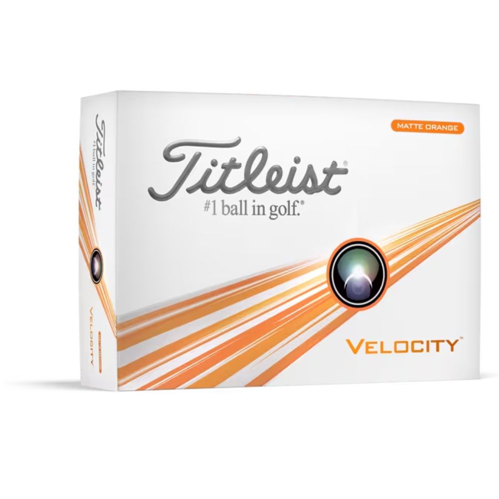 Titleist 2024 Velocity Golf Balls Matte Orange - 1 Dozen