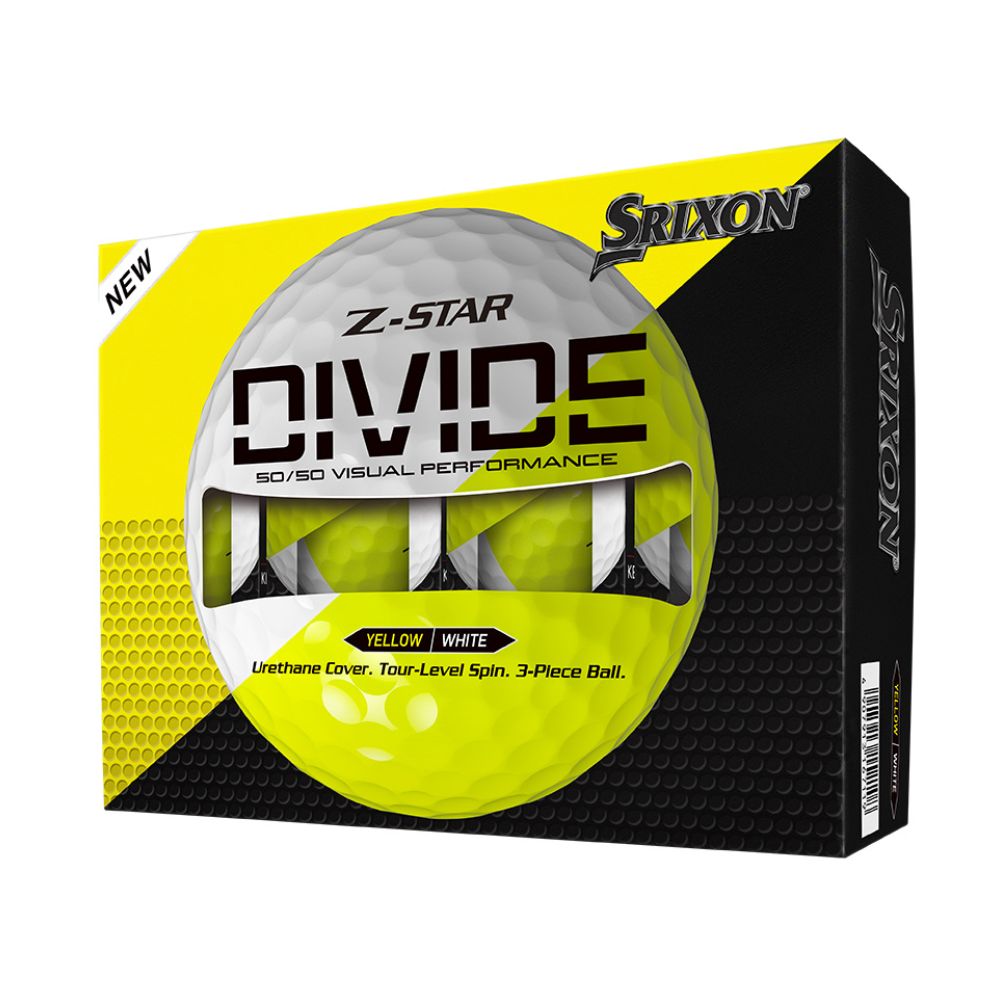 Srixon Z-Star 9 Divide White/Yellow Golf Balls