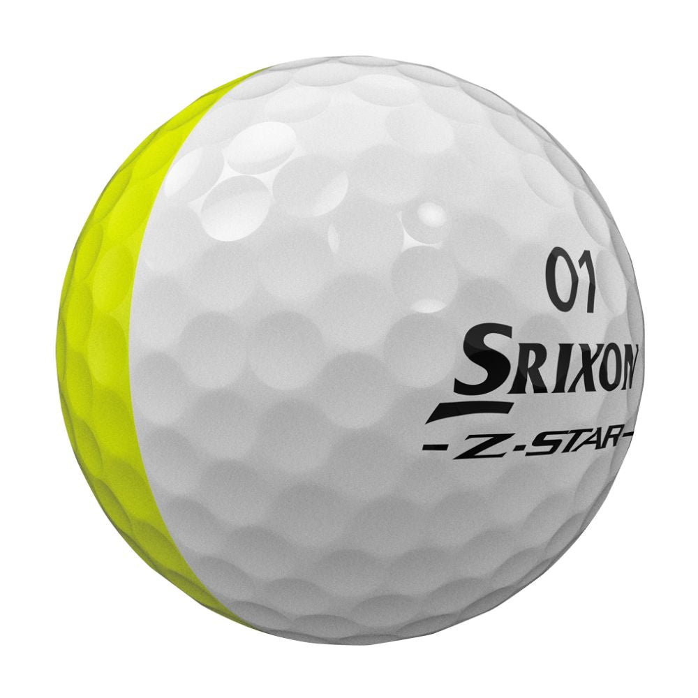 Srixon Z-Star 9 Divide White/Yellow Golf Balls