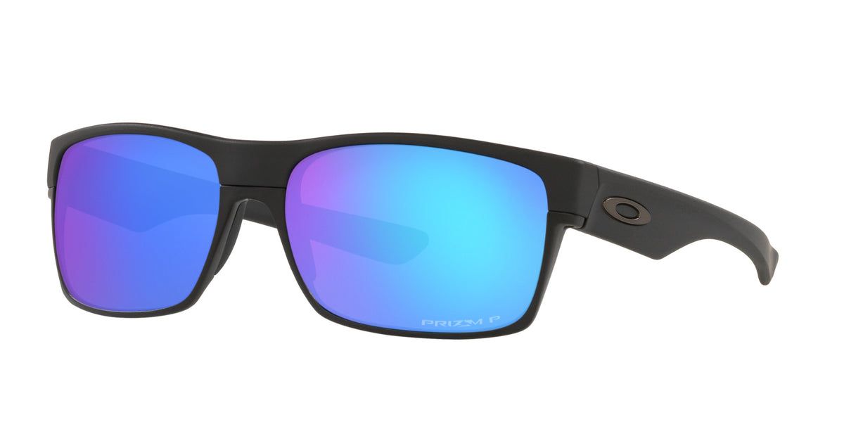 Oakley Twoface Sunglasses Matte Black Frame Prizm Sapphire Polarized Lens