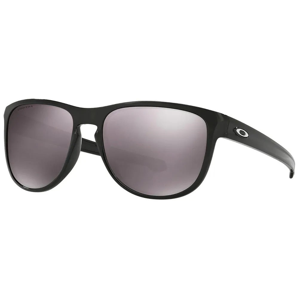 Oakley Sliver R Sunglasses Polished Black Frame Black Iridium Polarized Lens