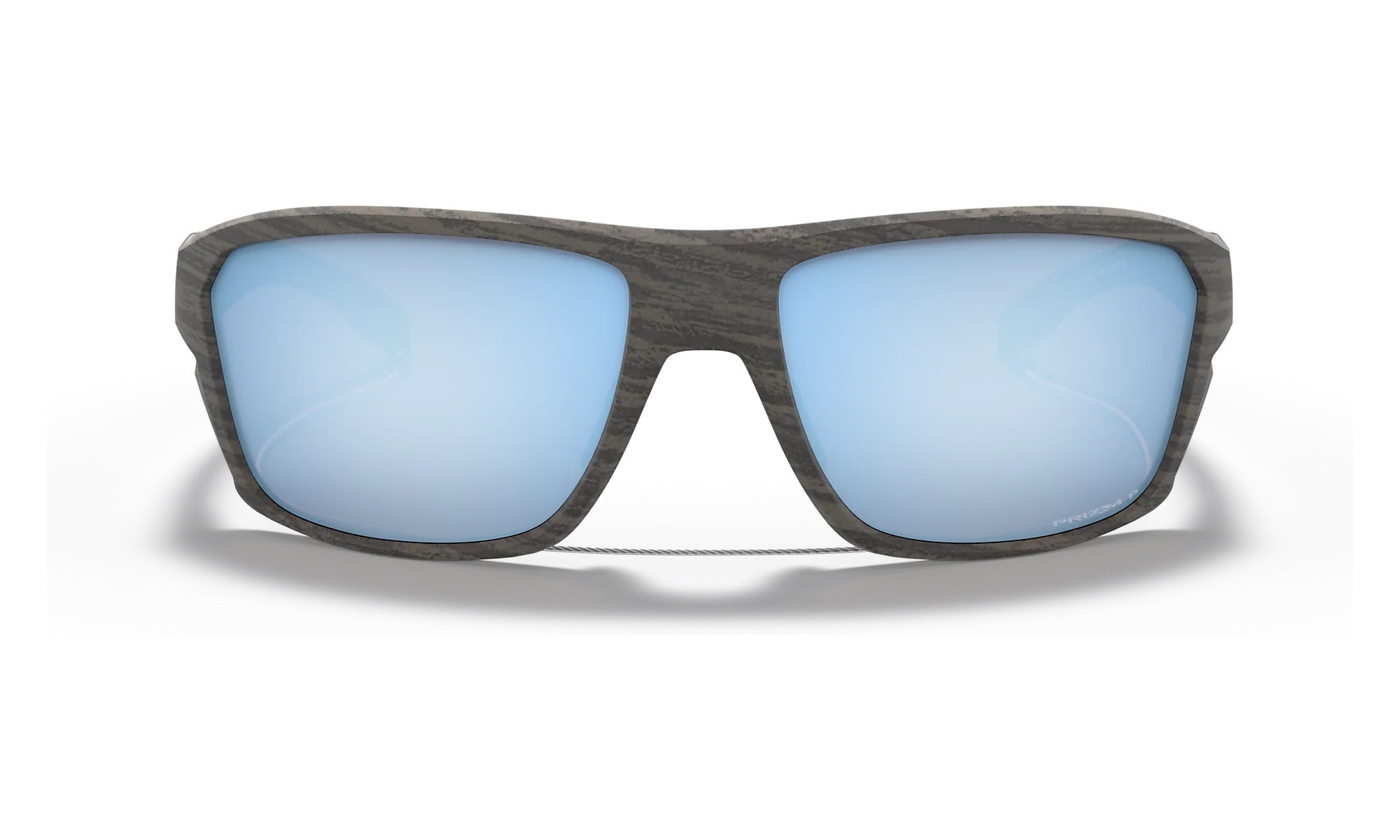 Oakley Split Shot Sunglasses Woodgrain Frame PRIZM Deep Water Polarized Lens