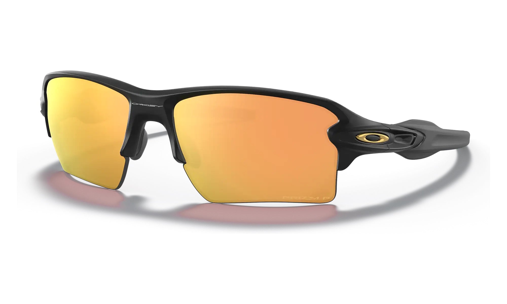 Oakley Flak 2.0 XL Sunglasses Matte Black Frame Prizm Rose Gold Polarized Lens