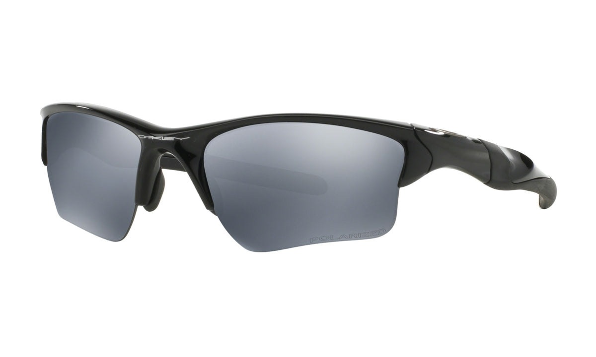 Oakley Half Jacket 2.0 XL Sunglasses Polished Black Frame Black Iridium Polarized Lens
