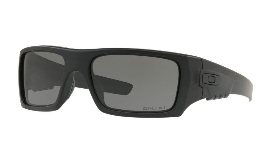 Oakley Men&#39;s Det Cord Sunglasses Matte Black Frame Grey Lens