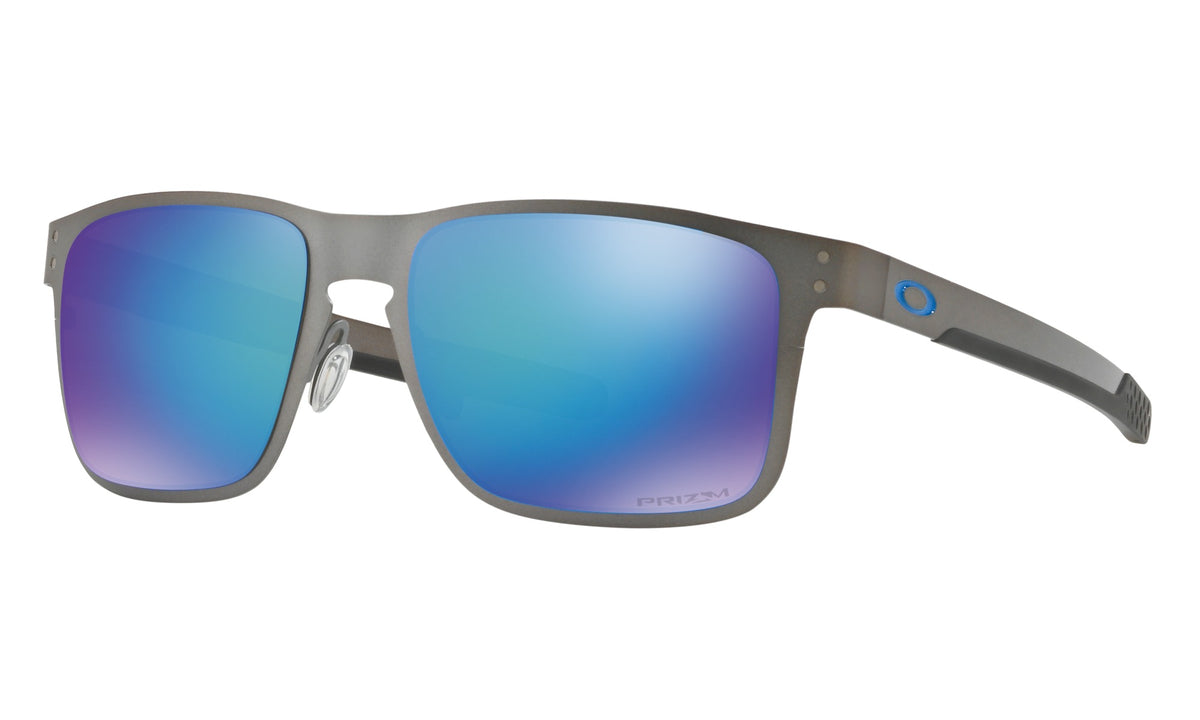 Oakley Holbrook Metal Sunglasses Matte Gunmetal Frame Prizm Sapphire Polarized Lens